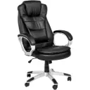 Silla de oficina giratoria RELAX con reposabrazos (negra)